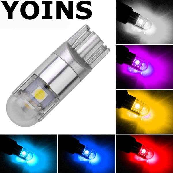 

50x t10 w5w led blub 168 194 3030 3smd for car clearance lights turn signal license plate light trunk lamps dome