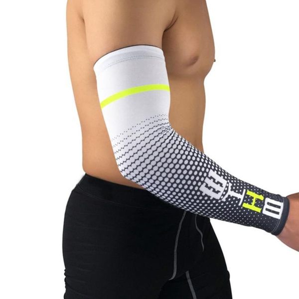 

1pair cool men cycling running uv sun protection cuff cover protective arm sleeve bike sport arm warmers sleeves, Black