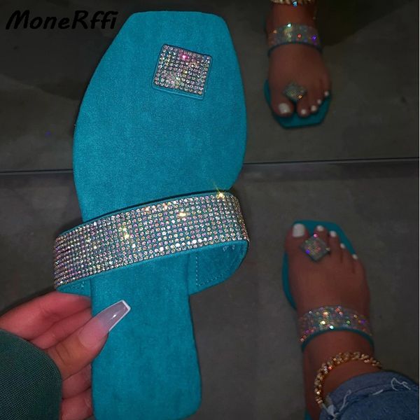 

crystal bling slippers women summer flat sandals jelly shoes female flip flops outdoor beach ladies slides plus size slides, Black