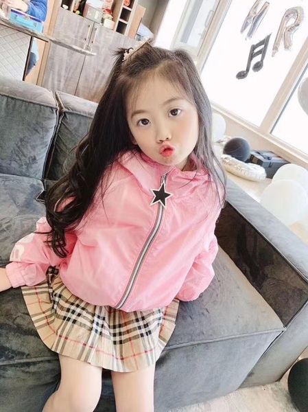 

boys girls windbreaker kids children hoodie sun jackets for boy outdoor casual jackets coats clothes zipper outerwear, Blue;gray