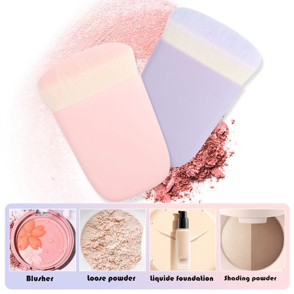 

flat foundation brush blusher brush foundation