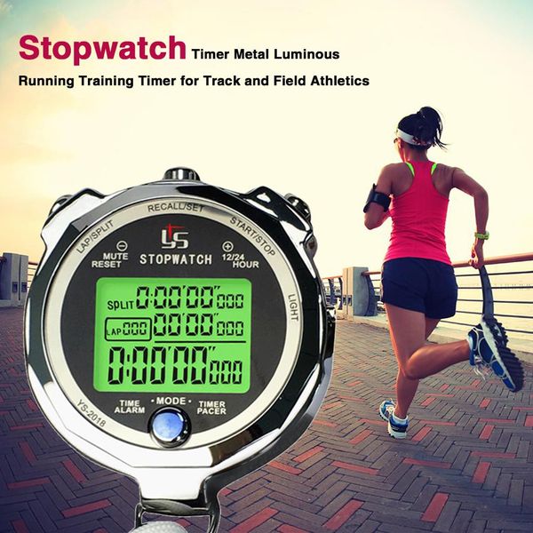 

metal satch timer digital professional sports training timer luminous one thousandth of a second running timers