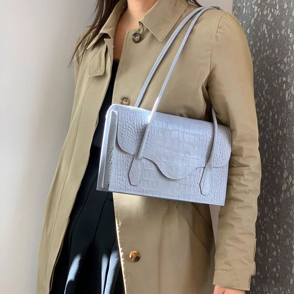 

stone pattern shoulder bags for women 2020 new leather vintage ladies totes fashion armpit bag femal bags medieval retro style