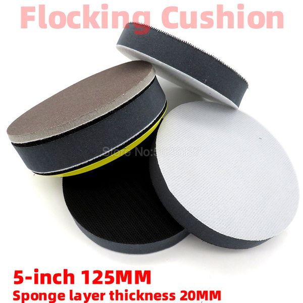 

5-inch 125mm flocking cushion 20mm polishing pad soft self-adhesive disc grinder buffing sandpaper tray sponge waxing protective