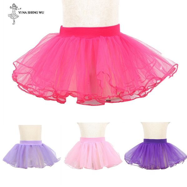 

new children ballet skirt mesh tutu dance costume party tulle ballet dance wear gymnastics tutu fluffy princess skirt, Black;red