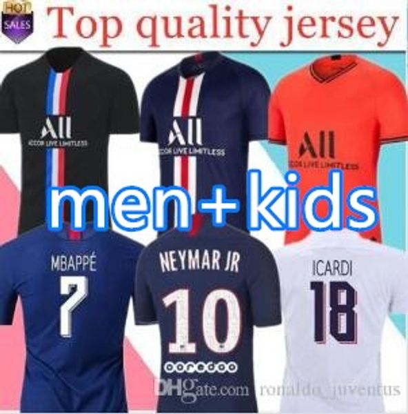 2019 19 20 Paris Soccer Jerseys 2019 2020 Mbappe Icardi Marquinhos 4th Shirt Men Kids Sets Maillot De Foot Camisa Fourth From Ronaldojuventus 3046