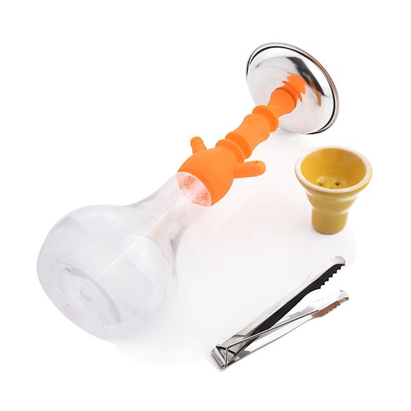 

Новое прибытие Цветное арабский шланг кальян кальян трубы Акриловый бонг Narghile Кальян с металлической Charcoal Зажимы Бесплатная доставка