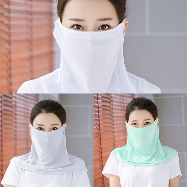 

9jxk3 simple style head headband mask blocking bandana headwear scarf cycling hiking outdoor fishing scarf face shield, Black