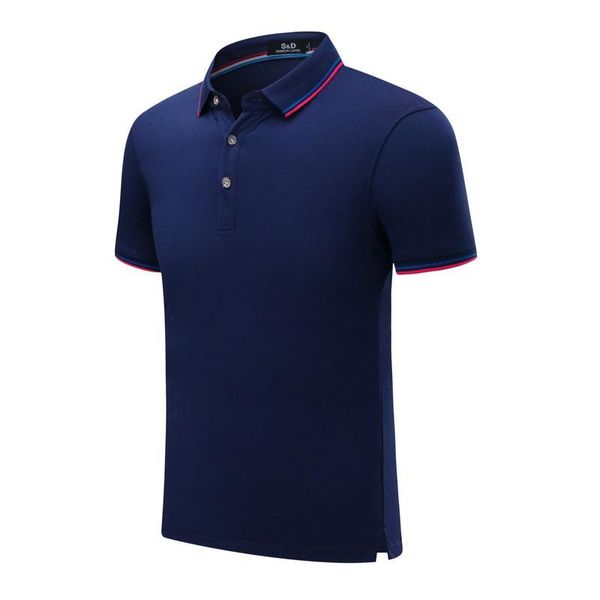 

sd 20050 cf new striped collar short sleeve men and women comfortable breathable t-shirt blue polo shirt uniform, Black