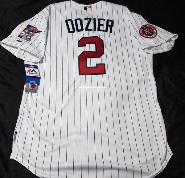 

majestic minnesota #2 brian dozier on field jersey mens stitched wholesale big and tall size xs-6xl baseball jerseys, Black;blue