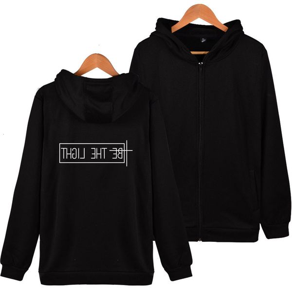 

la shirt hasta real muerte be the light trend leisure time zipper even hat guard t shirts, Black