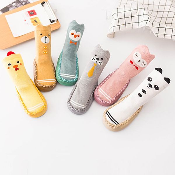 

infant baby cotton cartoon socks shoes warm anti slip floor first walkers leg warmer baby boys girls socksdropshipper