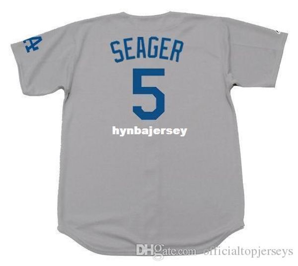 

дешевые пользовательские кори сигер лос-анджелес сшил величественный прочь бейсбол джерси ретро мужские майки работает, Black;blue