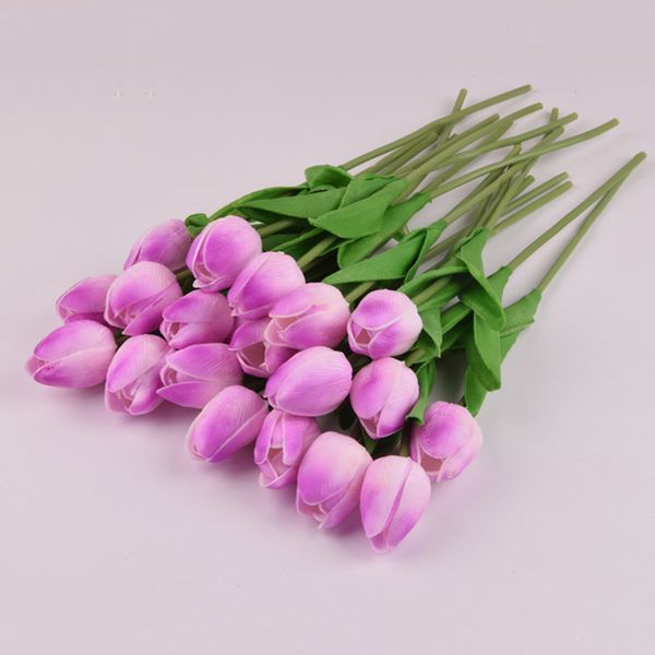 

10pcs pu artificial tulip flowers nice touch wedding party decorations diy