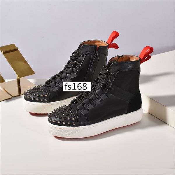 

топ krystal spike sock donna повседневная обувь плоские кроссовки дизайнерские мужские красные низы обувь женская заклепка колючий носок jun, Black