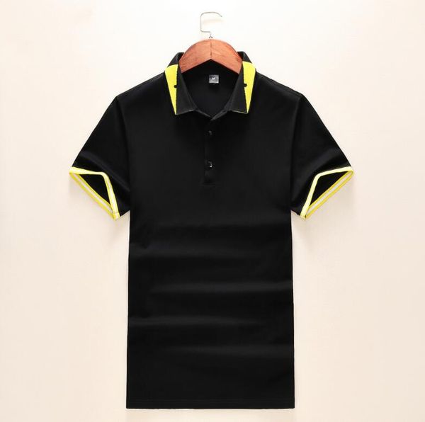 

cotton luxury mens polo shirts men cotton new designer men's t-shirts fd men polos shirts short sleeve tshirt, White;black