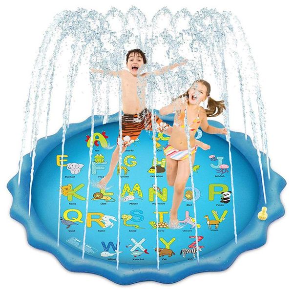 

water games mat 170cm lawn spray water cushion beach pad sprinkler for outdoor summer bhd2
