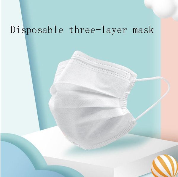 

fast shipping blue color disposable face masks 3 blue 3 ply mask disposable face mask earloop non-woven fabric prevent material