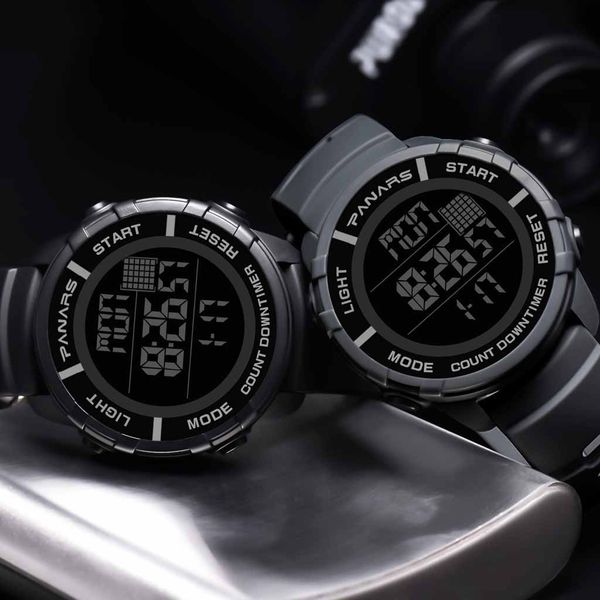 

alarm multi function sports waterproof luminous outdoor men's electronic watch digital watch fashion gif men's outdoor spo, Slivery;brown