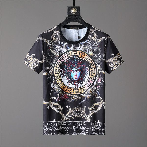 

2020 горячие моды марка мужская футболка summer casual короткий рукав pp мужская футболка, White;black