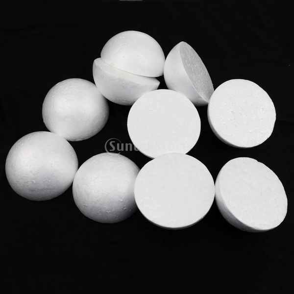

10pcs white modelling craft polystyrene foam balls spheres decorations100mm
