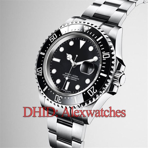 

43mm 40mm designer watch ceramic bezel sea-dweller sapphire cystal stainless steel glide lock clasp automatic mechanical luxury mens watches, Slivery;brown
