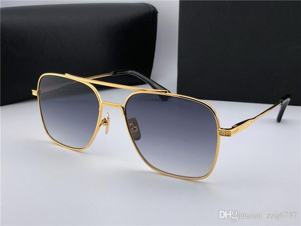 

new luxury sunglasses 07 men design metal vintage sunglasses fashion style square frame uv 400 lens with original case, White;black