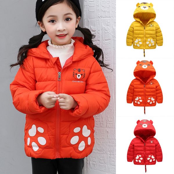 

2019 autumn winter warm jackets for girls coats for boys jackets baby girls kids hooded outerwear coat children clothes, Blue;gray