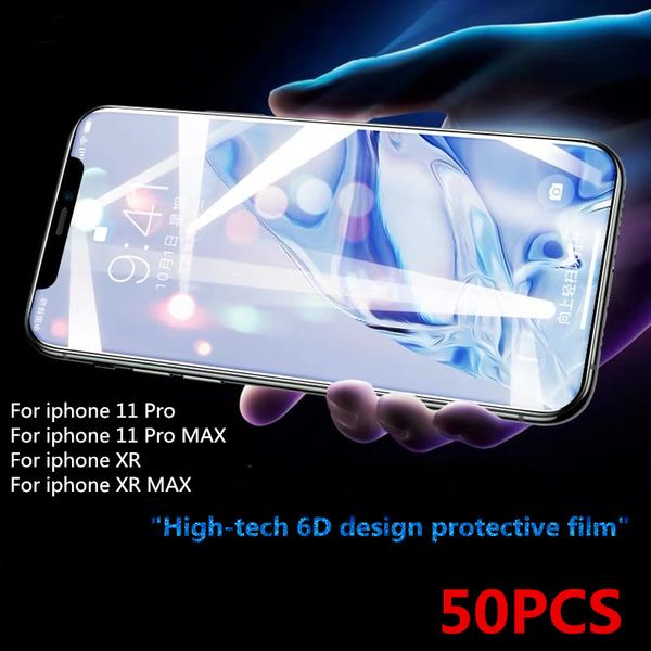

50шт оптовые продажи для iphone 11 про макса стекло экрана протектор для iphone 11 пленка протектор экрана закаленное стекло пленка для ipho, Silver