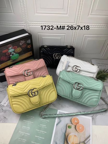 

in 2020 premium black chain pu ladies handbag shoulder bag messenger bag 5 colors