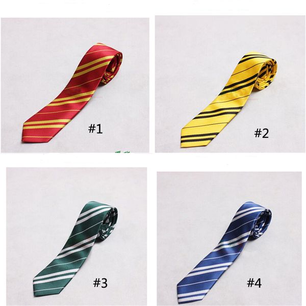 

harry potter neck tie gryffindor/slytherin/hufflepuff/ravenclaw necktie ties cosplay costumes 4 houses give kids gift wholesale fj718, Red;brown