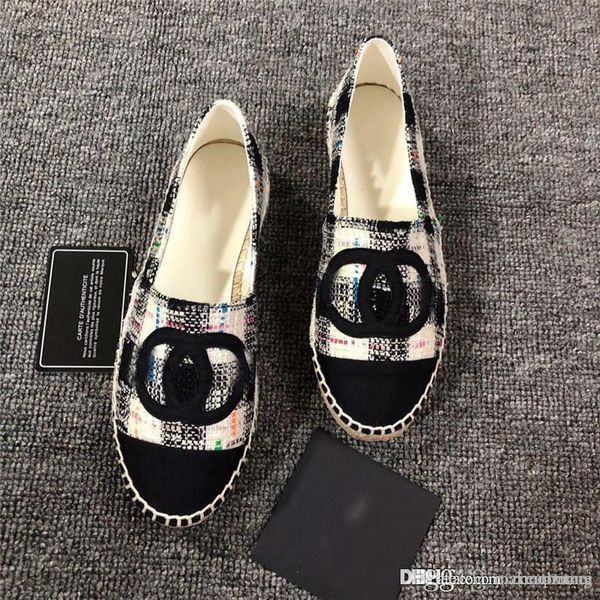 

2019 женские эспадрильи красочные розовые синие мульти твидовые туфли с оригинальной коробкой, Blue;gray