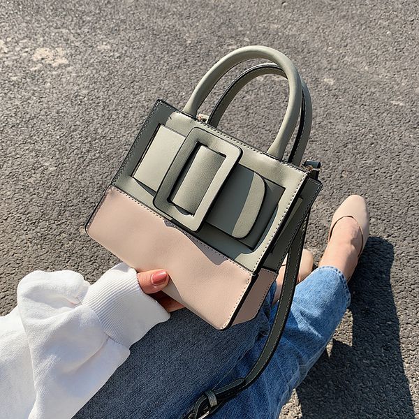 

mini contrast color pu leather crossbody bags for women 2020 shoulder handbags female travel totes lady cross body bag