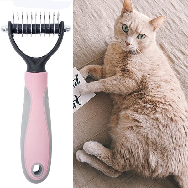 2019 Cat Dog Fur Trimming Dematting Deshedding Brush Pet Dogs Hair