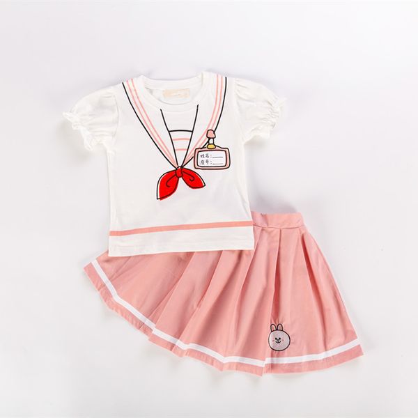 

toddle kids girl outfits set summer twins boys girls clothing set 2 piece female child suit 12months 1 2 3 4 5 6 years old, White