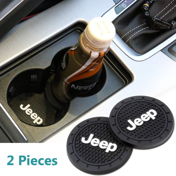 2 75 Inch Car Interior Accessories Anti Slip Cup Mat For Jeep Grand Cherokee Wrangler Compass Cherokee Decoration Etc All Models Interior Car Decor