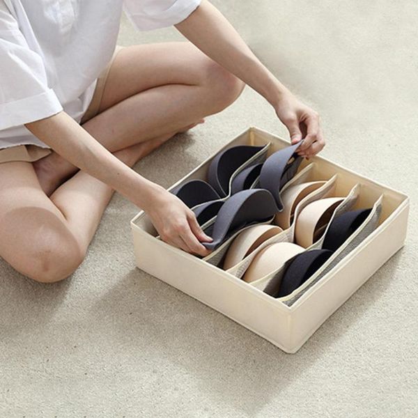 

underwear storage box foldable washable storage container underwear drawer divider organizer for bras socks ties scarves