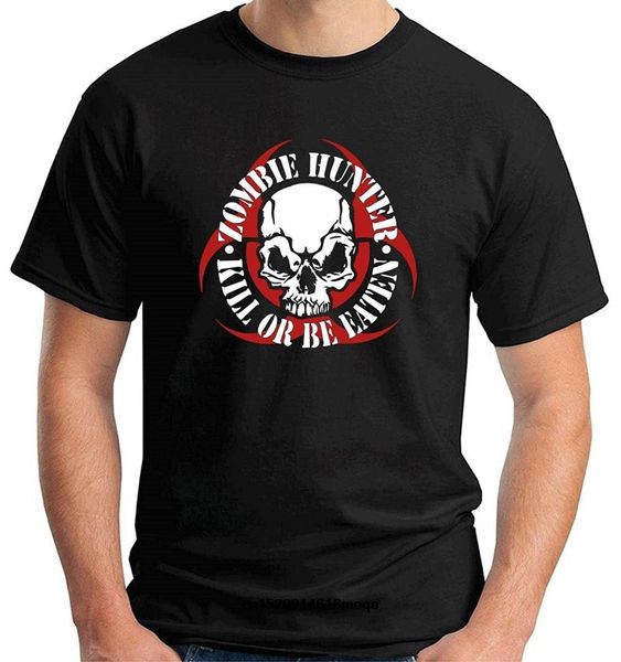 

2019 прикольные футболки t-shirtshock tzom0052 мужская модная футболка с зомби, White;black