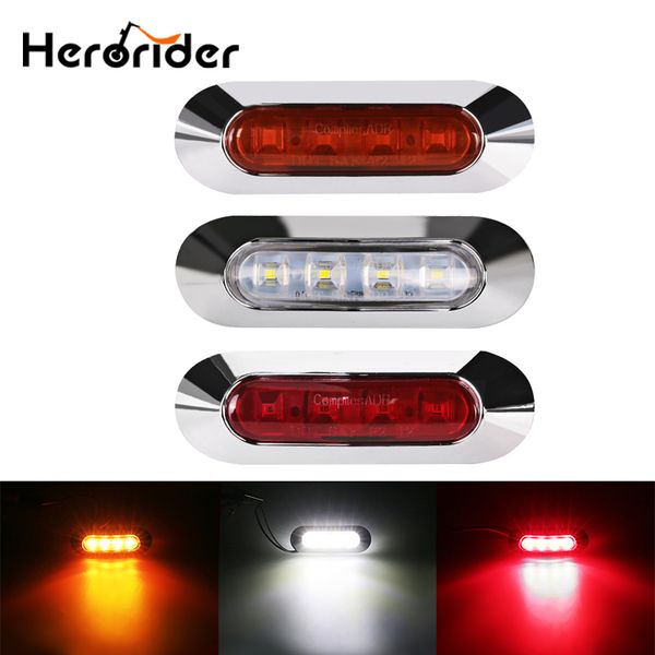 

10pcs truck 10-30v led side marker lights clearance lamp warning light external lights for car trailer caravan light