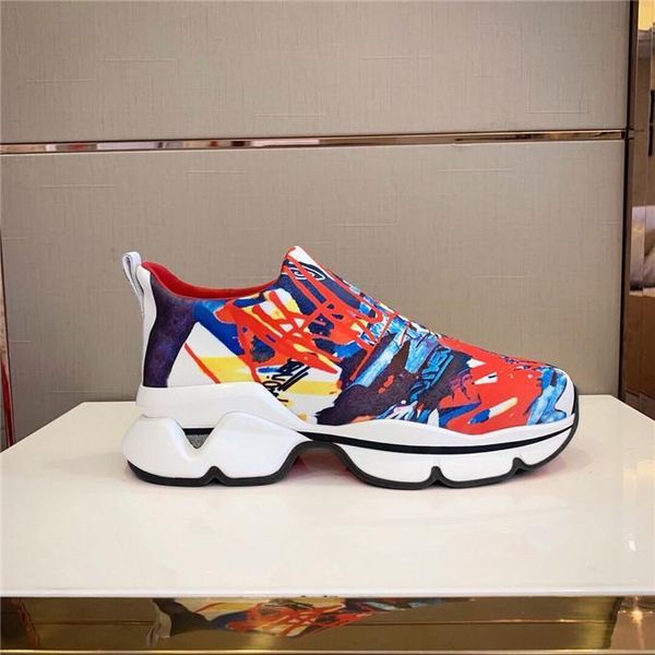 

fashion luxury red bottom men women casual spikes rivets rhinestone shoes low walking shoes sneakers chaussures dhococal, Black