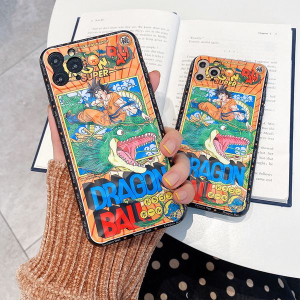 

for iphone 11 pro max case fashion cartoon dragon ball saiyan soft mobile phone case for iphone 6 6s 7 8 plus x xr xs max cover