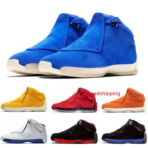 

cool blue yellow orange suede 18s basketball shoes defining moments mens toro red black royal 18 xviii cool grey sports chaussures 41-47