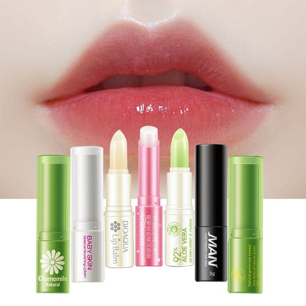BIOAOUA Imagens Marca Mulheres Batom Man Pure Planta Natural Lip Balm Hidratante Labial Maquiagem Cuidados Com A Pele