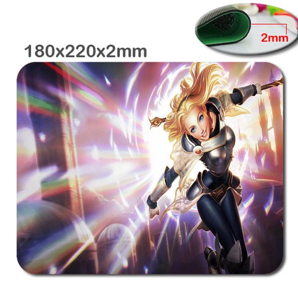 League Of Legends Lux Splash Art Hd Printing Design Of Rubber Gaming Mouse Pad Size 180 Mm 220 Mm 2 For The Office Gift Laptop Wrist Rest Large