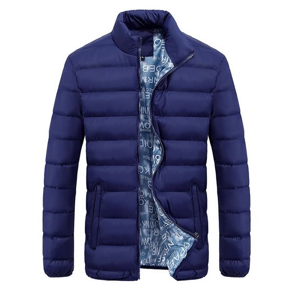 

2019 new cold winter thick jacket parkas mens stand collar warm cotton coat for man casual fashion large size overcoat men wfy36, Tan;black