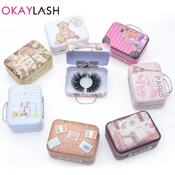 

false eyelashes okaylash 1 pair small eyelash packaging box custom your own empty makeup storage for sale