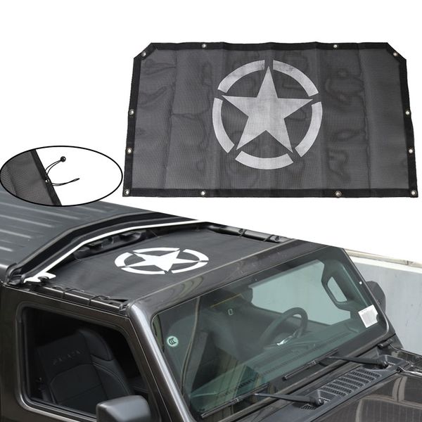 

car sunshade cover roof uv proof protection net for wrangler 2018 2019 car accessories styling