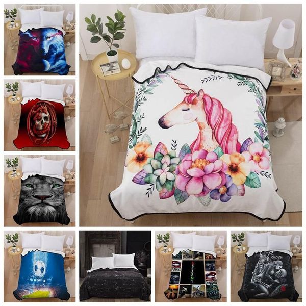 

flannel blanket selling for children 3d printed comfortable soft plush throw blankets fashionable home textile