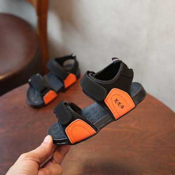 

мальчики девочки дизайнер сандалии дети марка сандалии детская пляжная обувь детские комфортные повседневная обувь летняя обувь плоские горя, Black;red