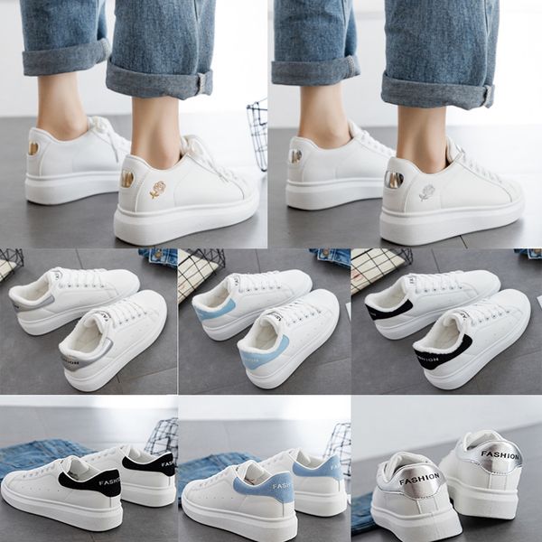 

2020 velvet womens chaussures shoe beautiful platform casual sneakers luxury designers shoes leather solid colors dress shoe, Black